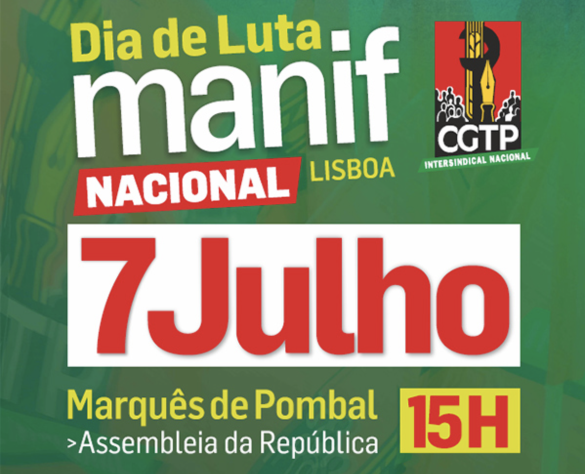 Dia 7 de Julho é dia de luta nacional